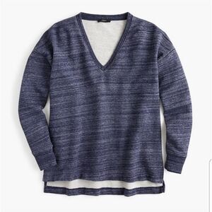 J Crew V Neck Pullover Sweatshirt Medium